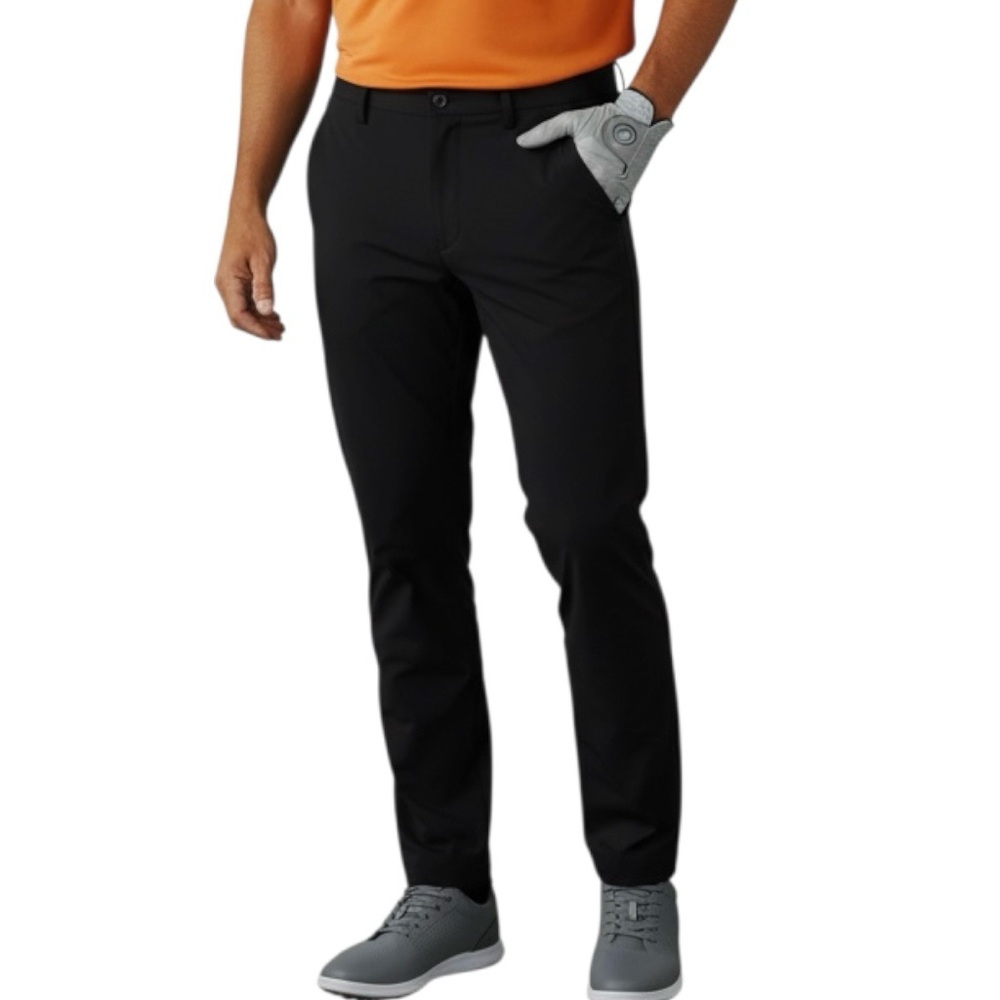 SKYR Tricot Dynasty Men’s Pants Golf Slim Fit Black Zip/Pockets Sz 36x32(L)